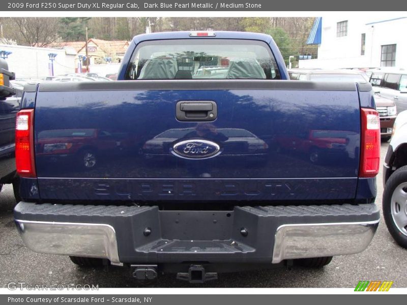 Dark Blue Pearl Metallic / Medium Stone 2009 Ford F250 Super Duty XL Regular Cab
