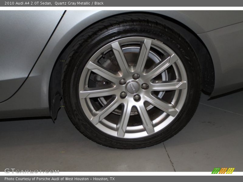 Quartz Gray Metallic / Black 2010 Audi A4 2.0T Sedan