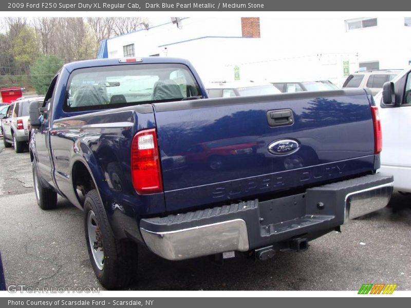 Dark Blue Pearl Metallic / Medium Stone 2009 Ford F250 Super Duty XL Regular Cab