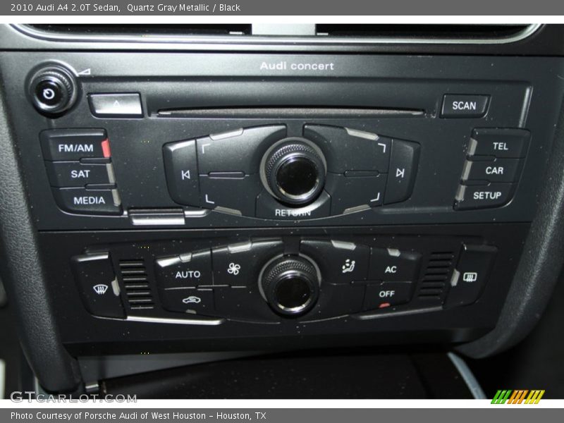 Quartz Gray Metallic / Black 2010 Audi A4 2.0T Sedan