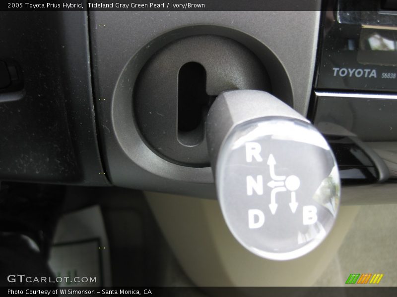 Tideland Gray Green Pearl / Ivory/Brown 2005 Toyota Prius Hybrid