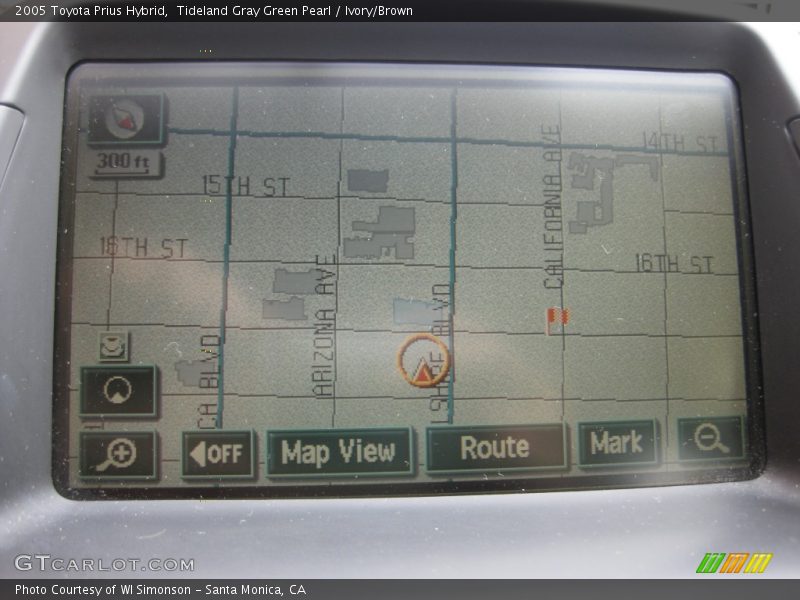 Tideland Gray Green Pearl / Ivory/Brown 2005 Toyota Prius Hybrid