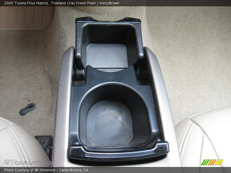 Tideland Gray Green Pearl / Ivory/Brown 2005 Toyota Prius Hybrid