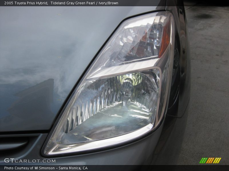 Tideland Gray Green Pearl / Ivory/Brown 2005 Toyota Prius Hybrid