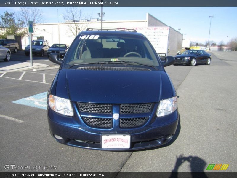 Patriot Blue Pearlcoat / Taupe 2001 Dodge Grand Caravan Sport