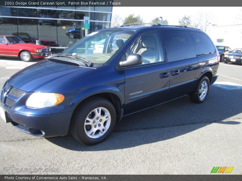 Patriot Blue Pearlcoat / Taupe 2001 Dodge Grand Caravan Sport
