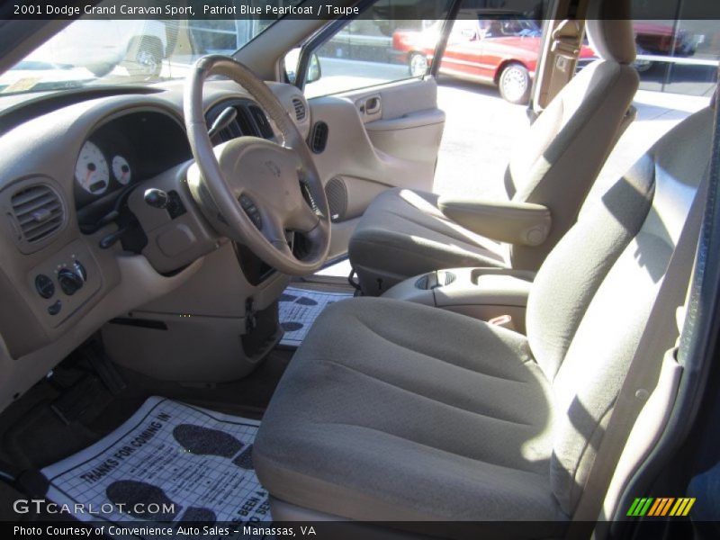 Patriot Blue Pearlcoat / Taupe 2001 Dodge Grand Caravan Sport