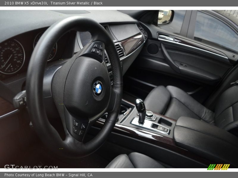 Titanium Silver Metallic / Black 2010 BMW X5 xDrive30i