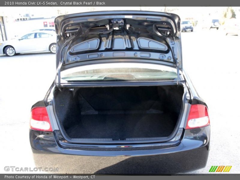 Crystal Black Pearl / Black 2010 Honda Civic LX-S Sedan