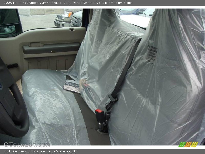 Dark Blue Pearl Metallic / Medium Stone 2009 Ford F250 Super Duty XL Regular Cab