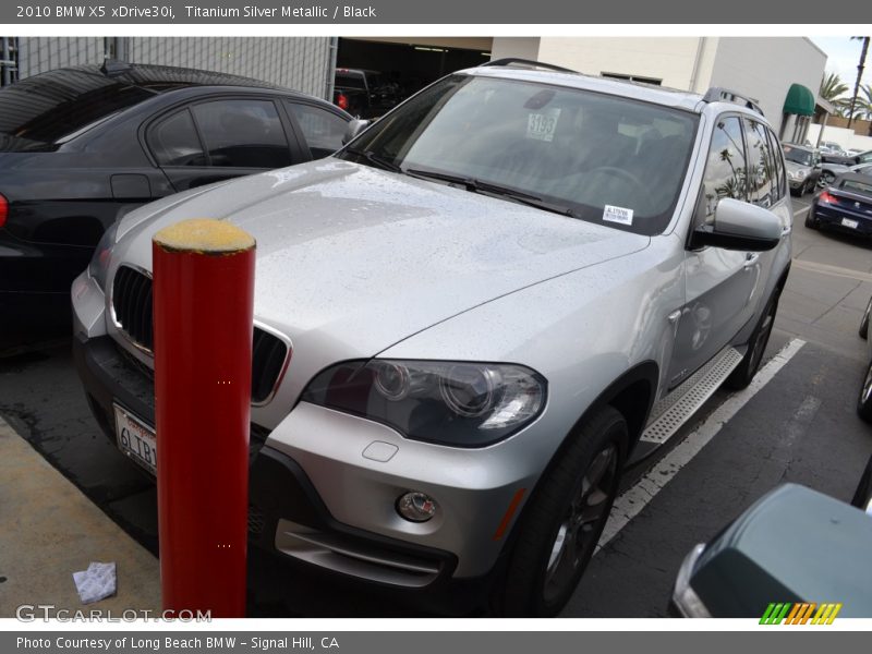 Titanium Silver Metallic / Black 2010 BMW X5 xDrive30i
