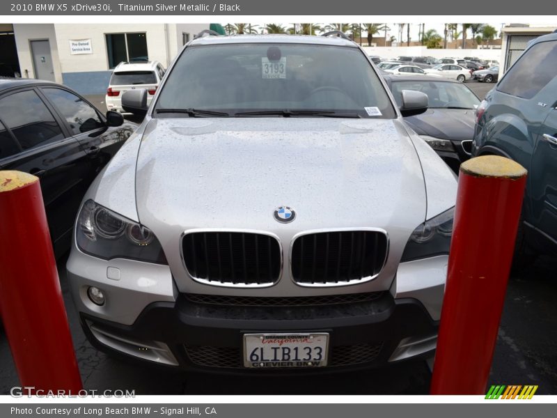 Titanium Silver Metallic / Black 2010 BMW X5 xDrive30i