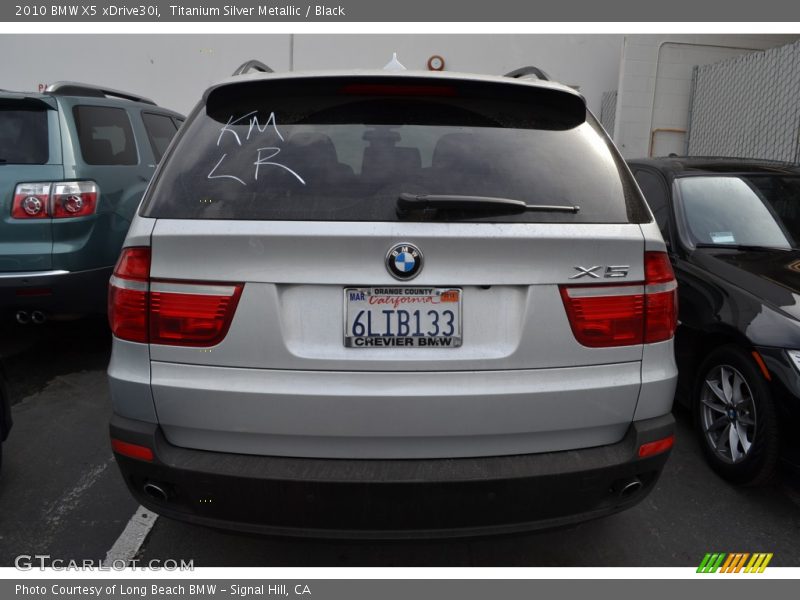 Titanium Silver Metallic / Black 2010 BMW X5 xDrive30i