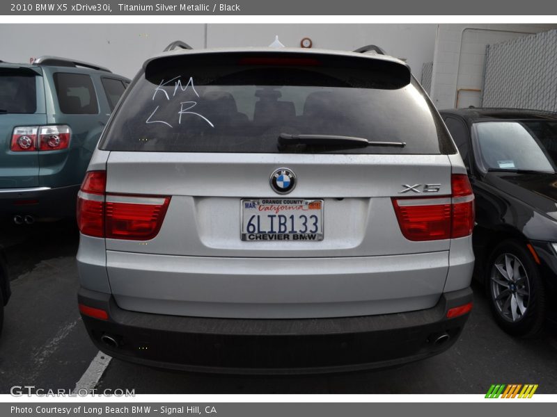 Titanium Silver Metallic / Black 2010 BMW X5 xDrive30i