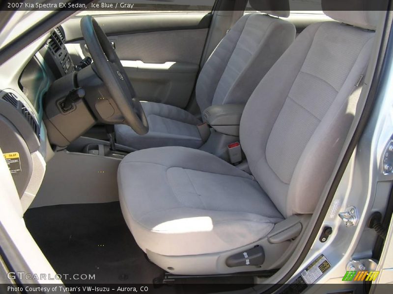 Ice Blue / Gray 2007 Kia Spectra EX Sedan