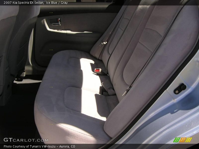 Ice Blue / Gray 2007 Kia Spectra EX Sedan