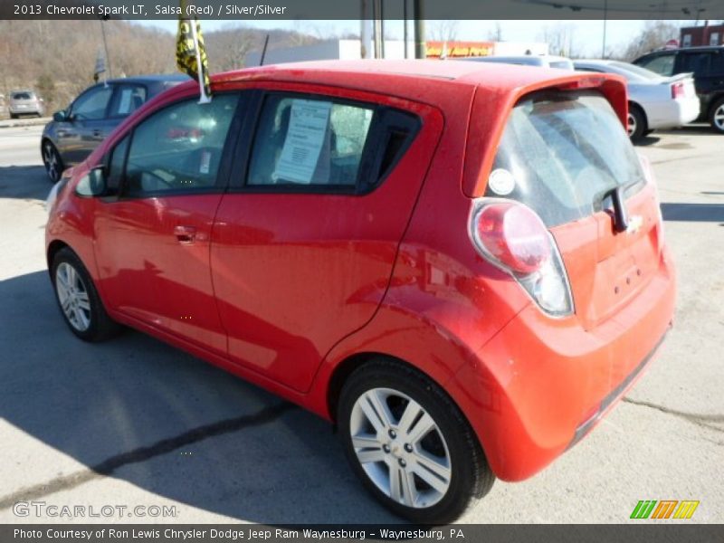 Salsa (Red) / Silver/Silver 2013 Chevrolet Spark LT