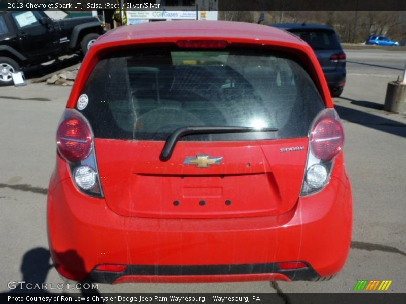 Salsa (Red) / Silver/Silver 2013 Chevrolet Spark LT