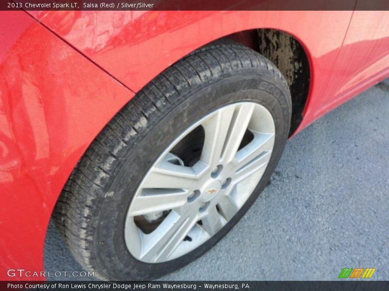 Salsa (Red) / Silver/Silver 2013 Chevrolet Spark LT