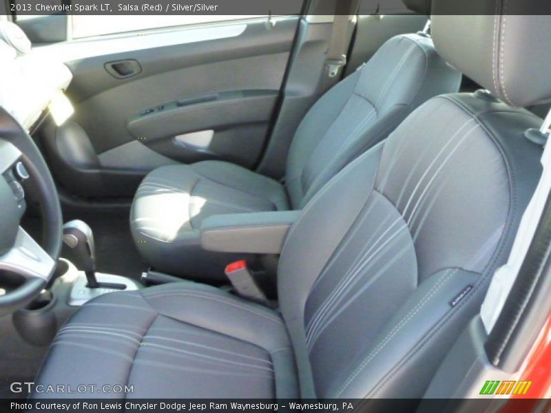 Salsa (Red) / Silver/Silver 2013 Chevrolet Spark LT