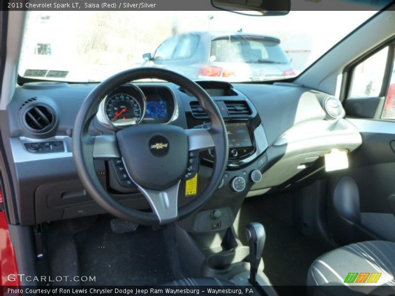 Salsa (Red) / Silver/Silver 2013 Chevrolet Spark LT