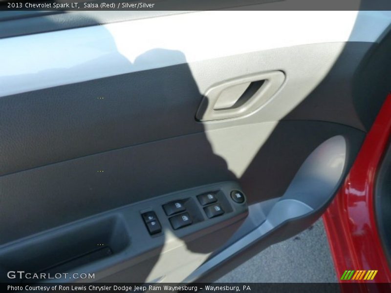 Salsa (Red) / Silver/Silver 2013 Chevrolet Spark LT