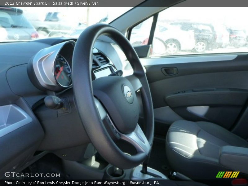 Salsa (Red) / Silver/Silver 2013 Chevrolet Spark LT