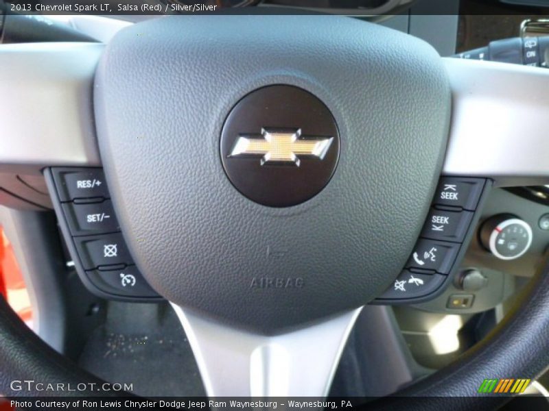 Salsa (Red) / Silver/Silver 2013 Chevrolet Spark LT