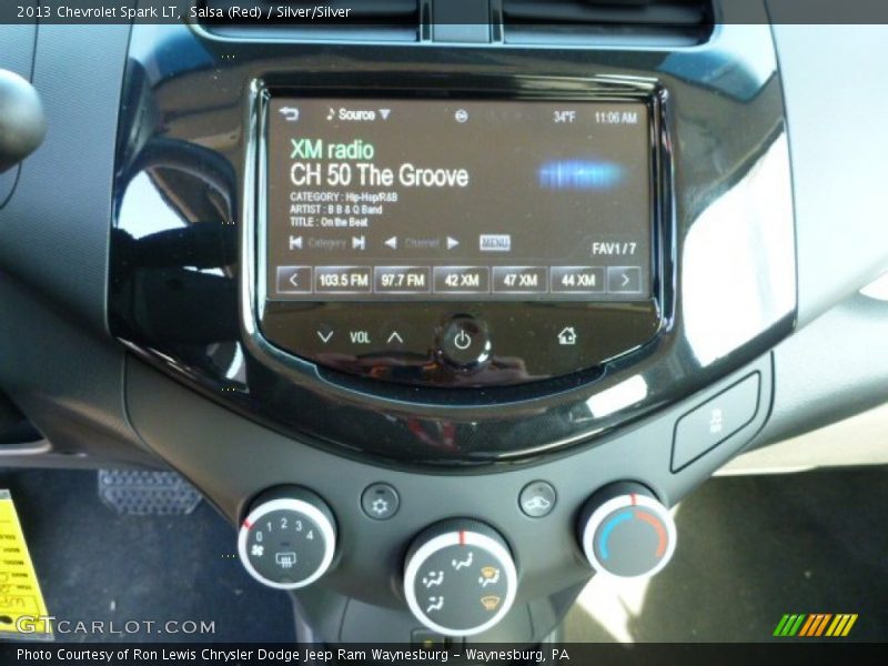 Salsa (Red) / Silver/Silver 2013 Chevrolet Spark LT