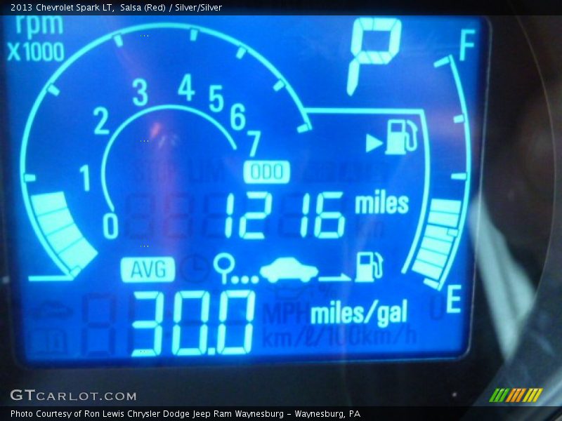 Salsa (Red) / Silver/Silver 2013 Chevrolet Spark LT