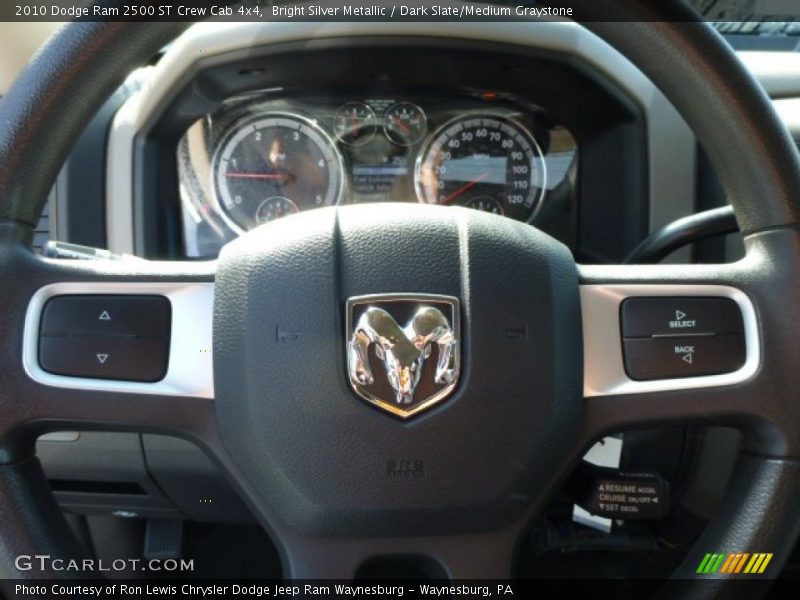 Bright Silver Metallic / Dark Slate/Medium Graystone 2010 Dodge Ram 2500 ST Crew Cab 4x4