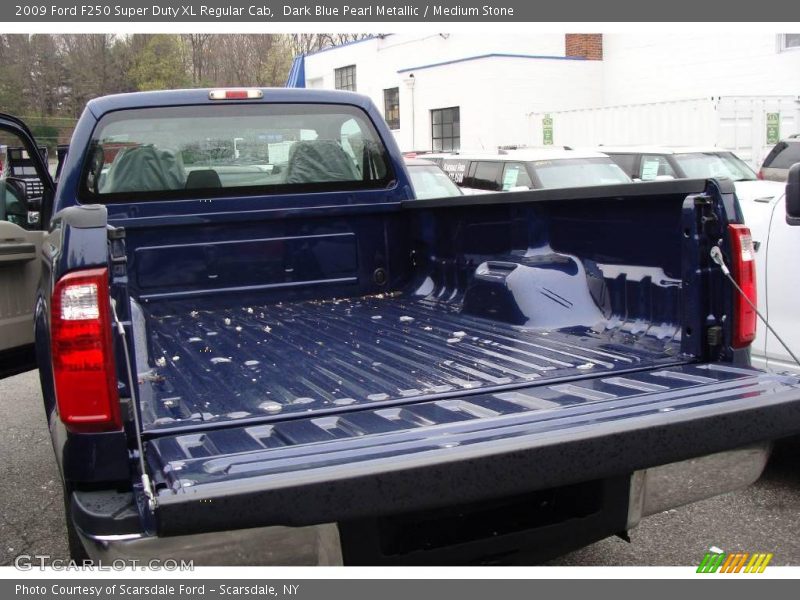 Dark Blue Pearl Metallic / Medium Stone 2009 Ford F250 Super Duty XL Regular Cab