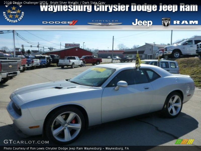 Bright Silver Metallic / Dark Slate Gray 2010 Dodge Challenger SRT8
