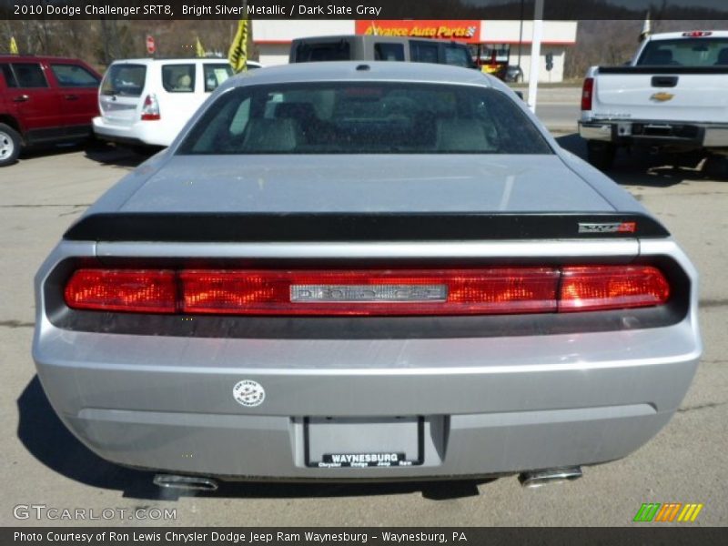Bright Silver Metallic / Dark Slate Gray 2010 Dodge Challenger SRT8