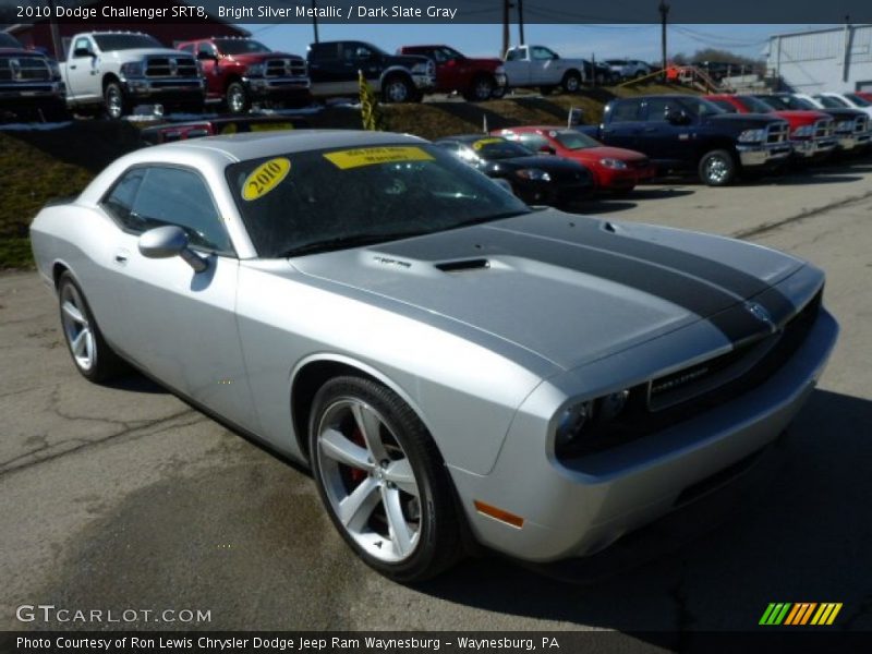 Bright Silver Metallic / Dark Slate Gray 2010 Dodge Challenger SRT8