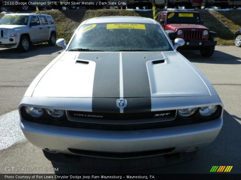 Bright Silver Metallic / Dark Slate Gray 2010 Dodge Challenger SRT8
