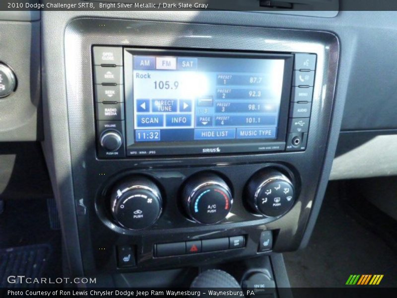 Bright Silver Metallic / Dark Slate Gray 2010 Dodge Challenger SRT8