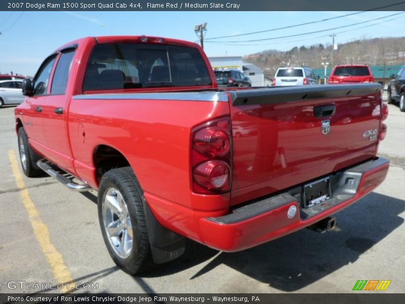 Flame Red / Medium Slate Gray 2007 Dodge Ram 1500 Sport Quad Cab 4x4