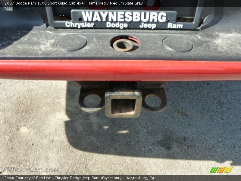 Flame Red / Medium Slate Gray 2007 Dodge Ram 1500 Sport Quad Cab 4x4