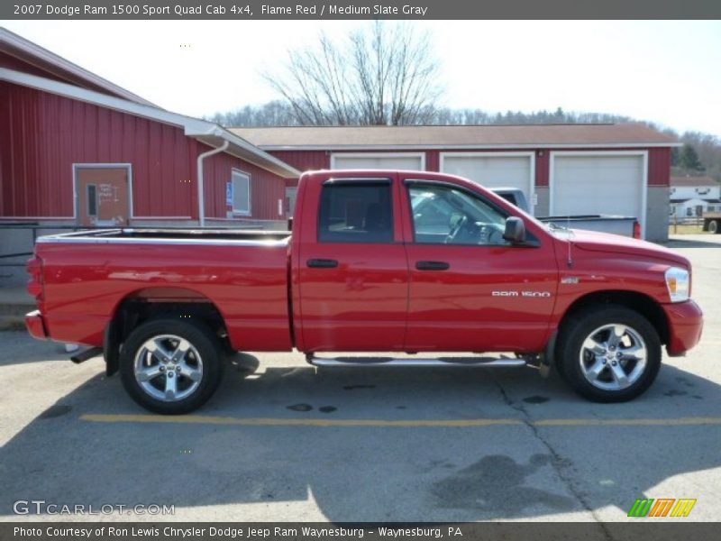 Flame Red / Medium Slate Gray 2007 Dodge Ram 1500 Sport Quad Cab 4x4