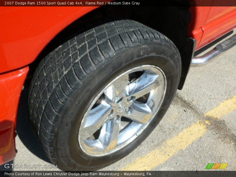 Flame Red / Medium Slate Gray 2007 Dodge Ram 1500 Sport Quad Cab 4x4