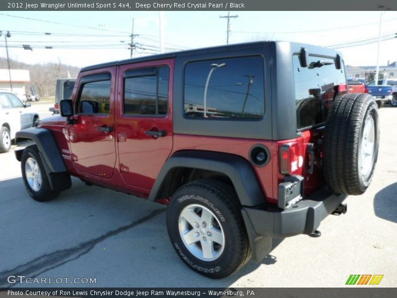 Deep Cherry Red Crystal Pearl / Black 2012 Jeep Wrangler Unlimited Sport S 4x4