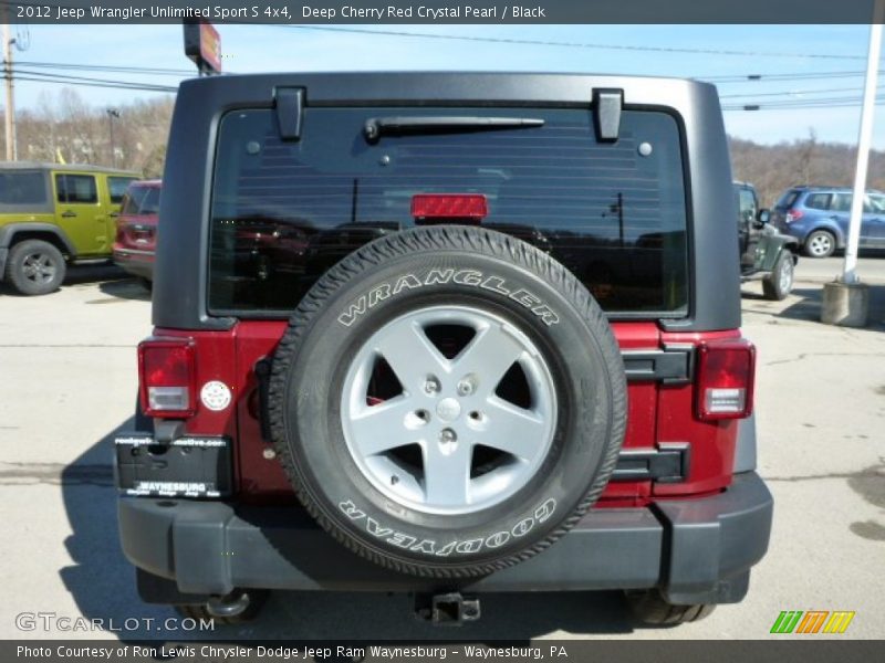 Deep Cherry Red Crystal Pearl / Black 2012 Jeep Wrangler Unlimited Sport S 4x4