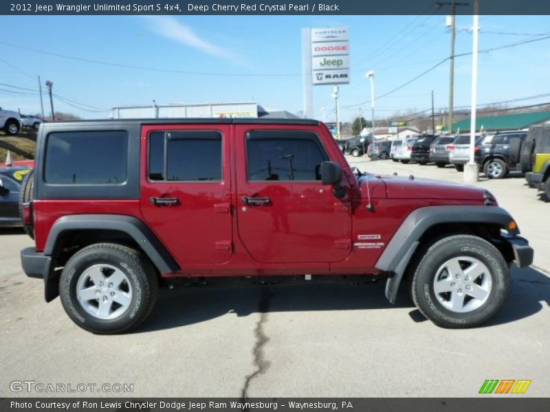 Deep Cherry Red Crystal Pearl / Black 2012 Jeep Wrangler Unlimited Sport S 4x4