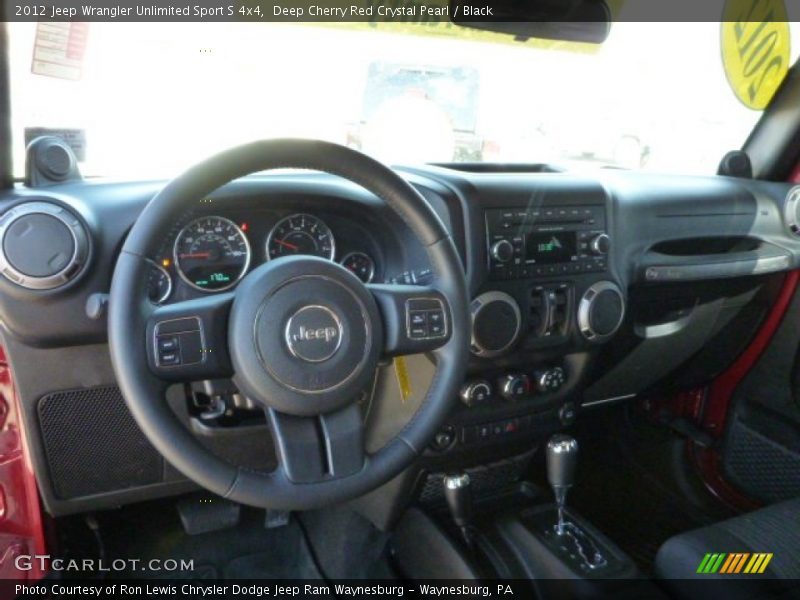 Deep Cherry Red Crystal Pearl / Black 2012 Jeep Wrangler Unlimited Sport S 4x4