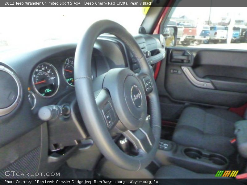 Deep Cherry Red Crystal Pearl / Black 2012 Jeep Wrangler Unlimited Sport S 4x4