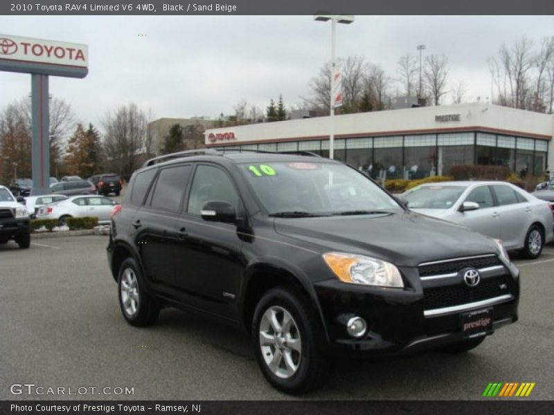 Black / Sand Beige 2010 Toyota RAV4 Limited V6 4WD