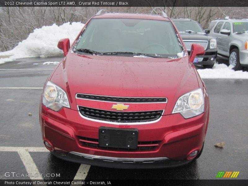 Crystal Red Tintcoat / Black 2012 Chevrolet Captiva Sport LTZ AWD