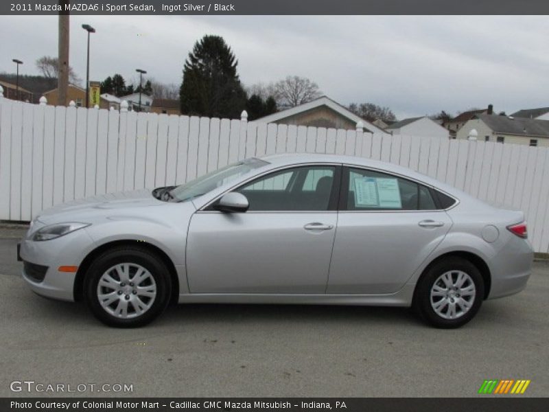 Ingot Silver / Black 2011 Mazda MAZDA6 i Sport Sedan