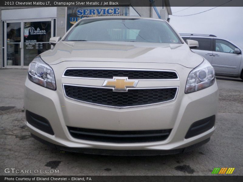 Champagne Silver Metallic / Jet Black 2013 Chevrolet Malibu LT